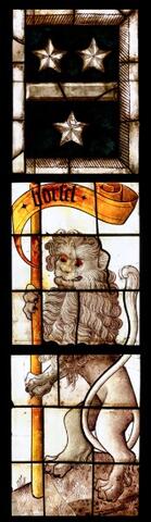 Löwe mit Wappenbanner (n VIII, 6–8d)